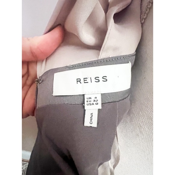 Reiss Maisie Twist Top Dress Size 4 - Picture 4 of 6